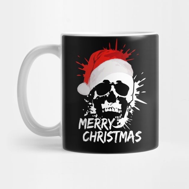 Merry Christmas Santa Claus Skull by dnlribeiro88